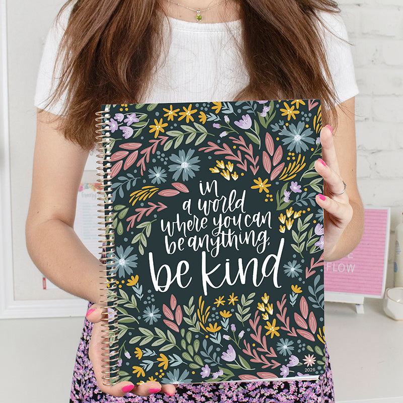 2026 Soft Cover Planner, 8.5" x 11", Be Kind