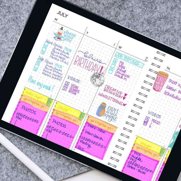 Digital Dot Journal Planner, for Digital Planning on iPad