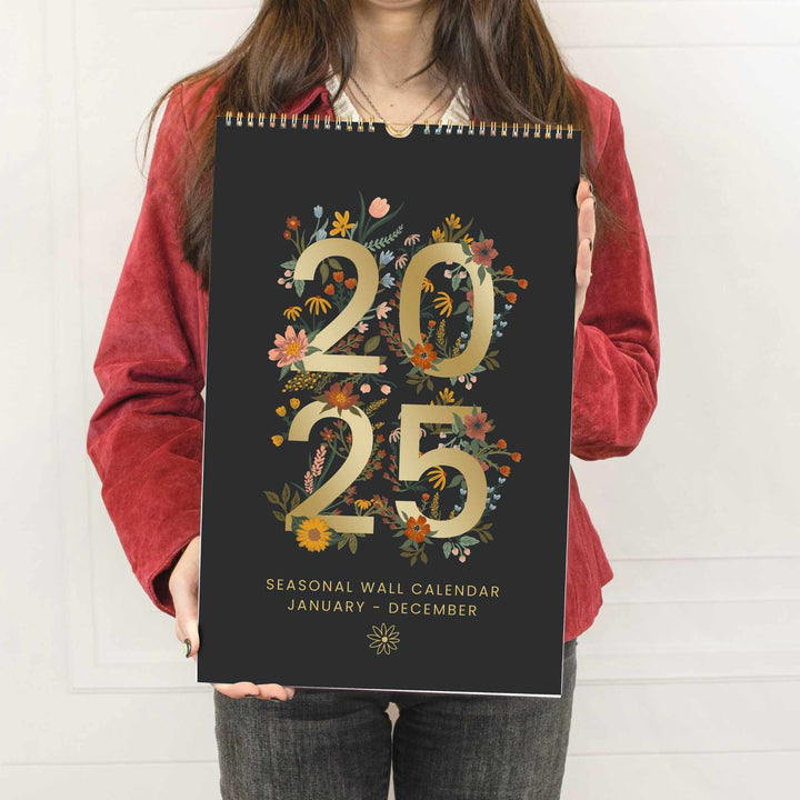 2025 Hanging Calendar, 11" x 17", Seasonal