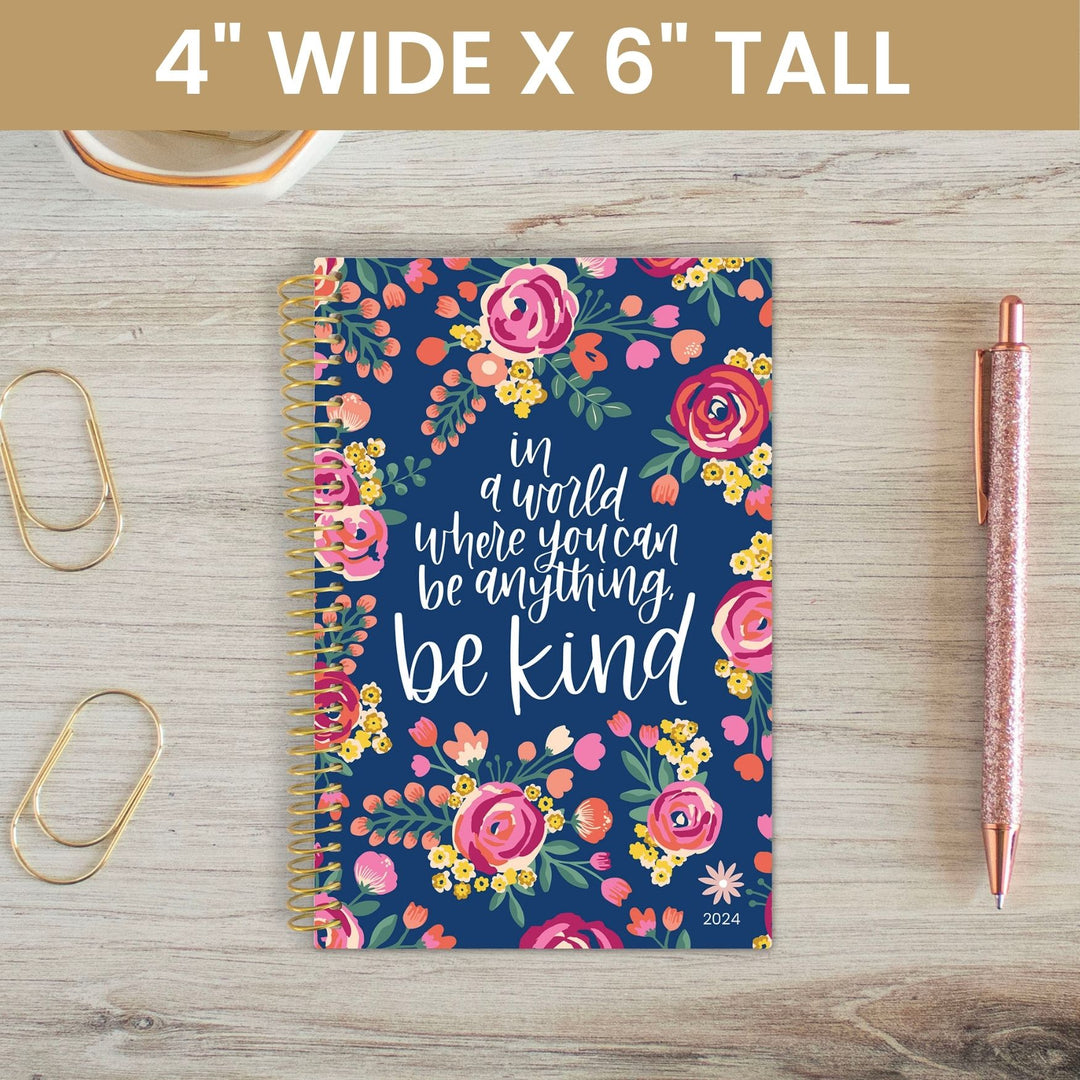 2024 Soft Cover Planner, 4" x 6", Be Kind