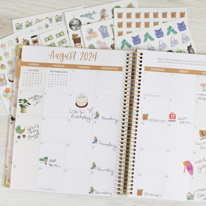 Planner Sticker Pack, Hand-Drawn Everyday Essentials