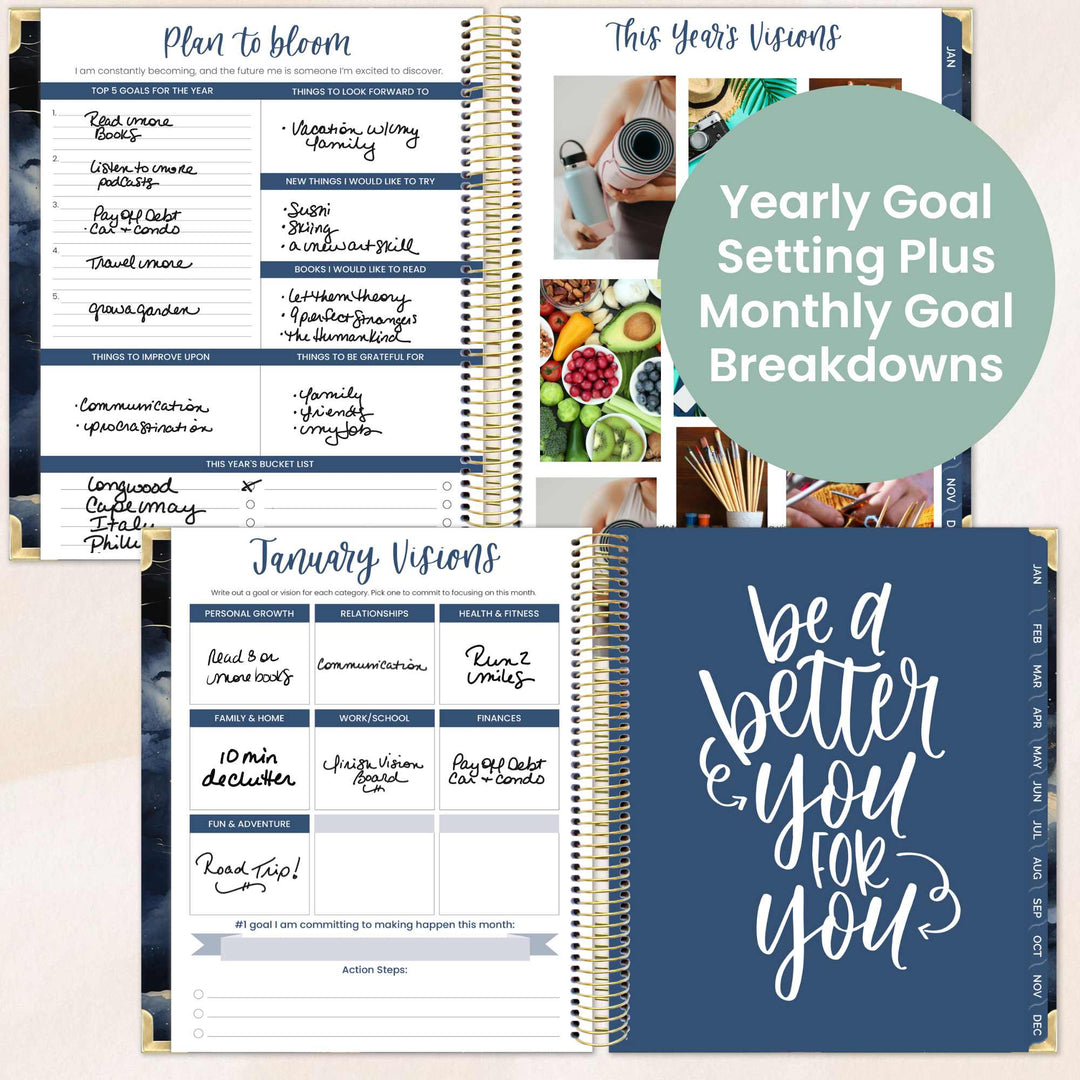 2026 Vision Planner, 7.5" x 9", Midnight Sky