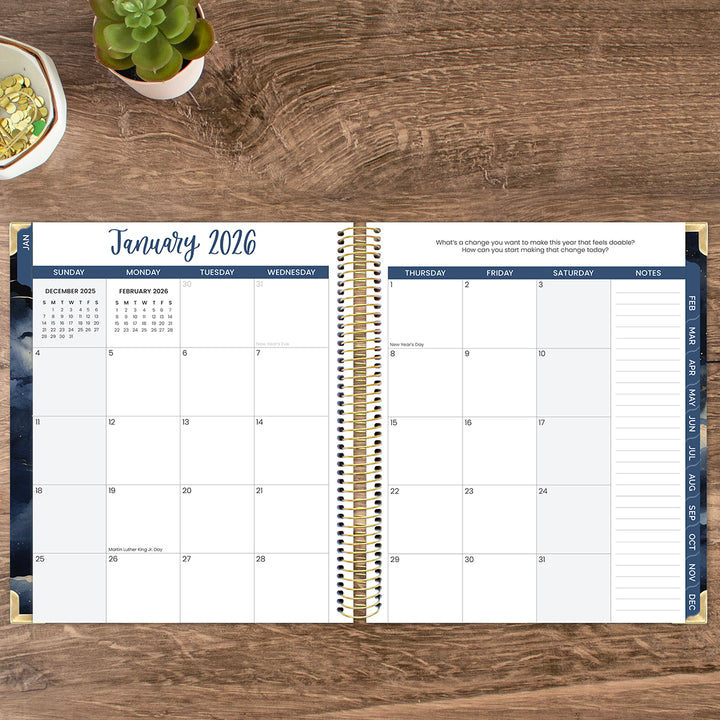 2026 Vision Planner, 7.5" x 9", Midnight Sky