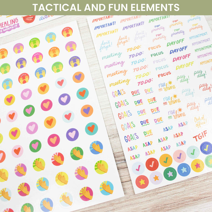 Planner Stickers, Cleerely Stated x bloom, Rooted in Faith Pack