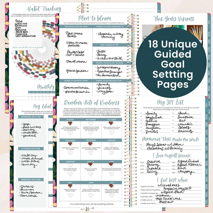 2026-27 Soft Cover Planner, 5.5" x 8.25" | Blooming Wildly - bloom daily planners
