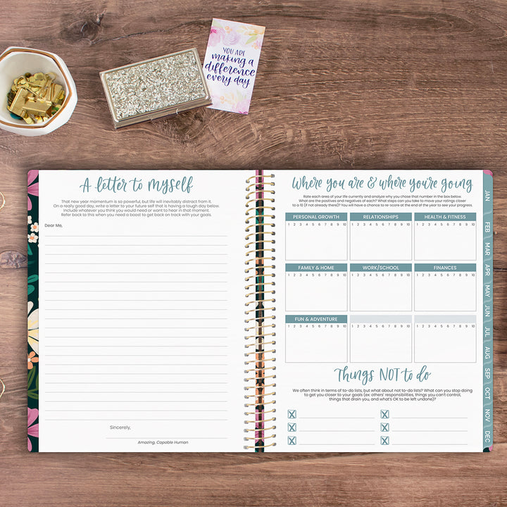 2026 Soft Cover Planner, 8.5" x 11", Blooming Wildly