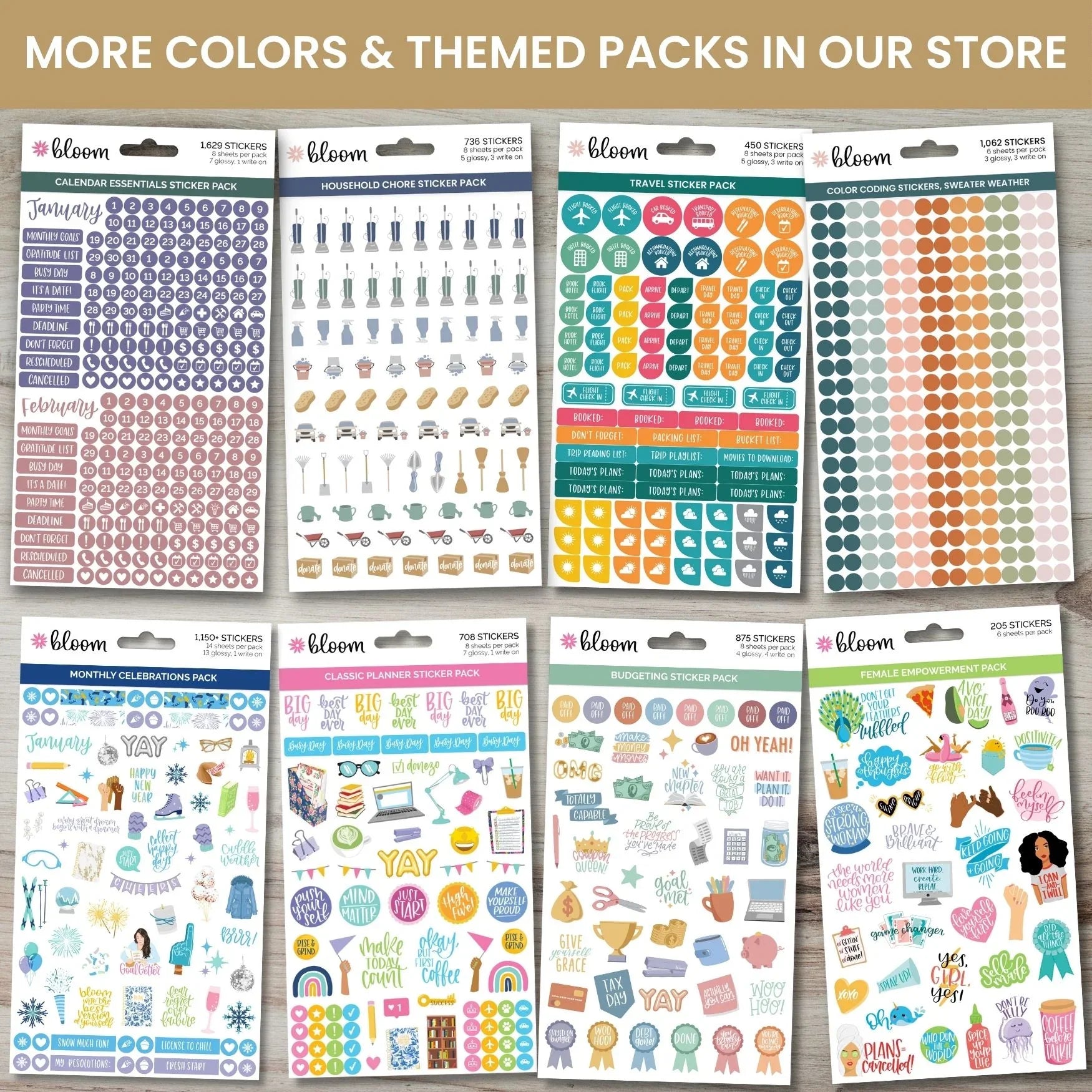 Calendar Essentials Sticker Pack by bloom daily planners®