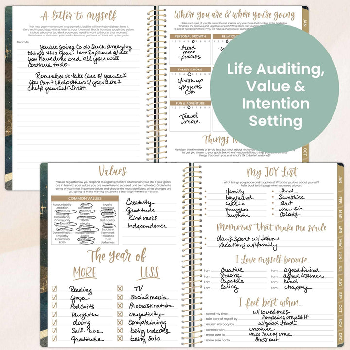 2026 Soft Cover Planner, 8.5" x 11", Celestial Skies