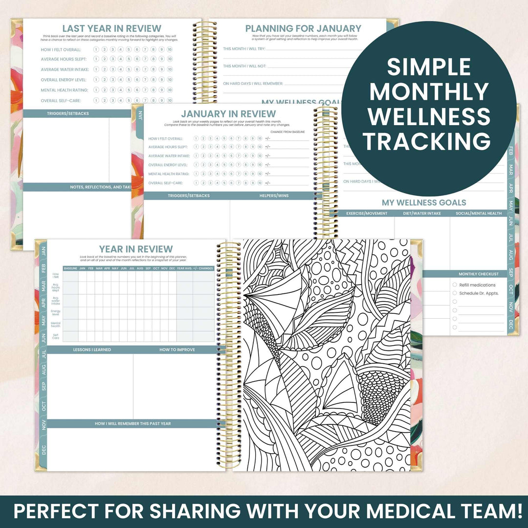 Chronic Illness Planner | Brushstroke Blooms - bloom daily planners