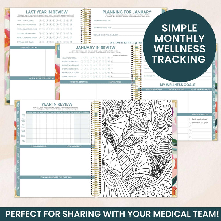 Chronic Illness Planner | Brushstroke Blooms - bloom daily planners