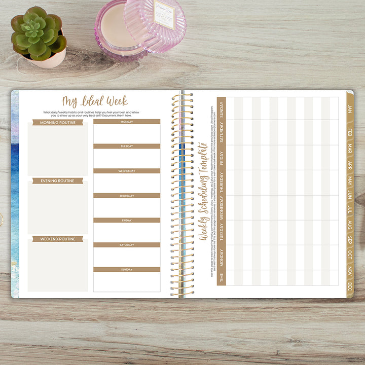 2026 Soft Cover Planner, 8.5" x 11", Coastal Calm