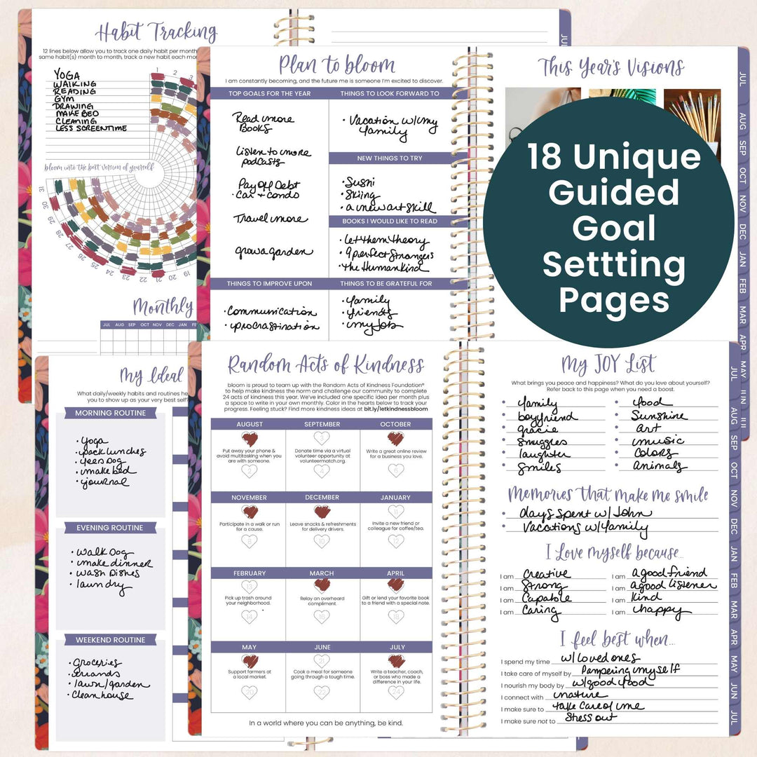 2026–27 Soft Cover Planner, 5.5" x 8.25" | Floral Fiesta - bloom daily planners