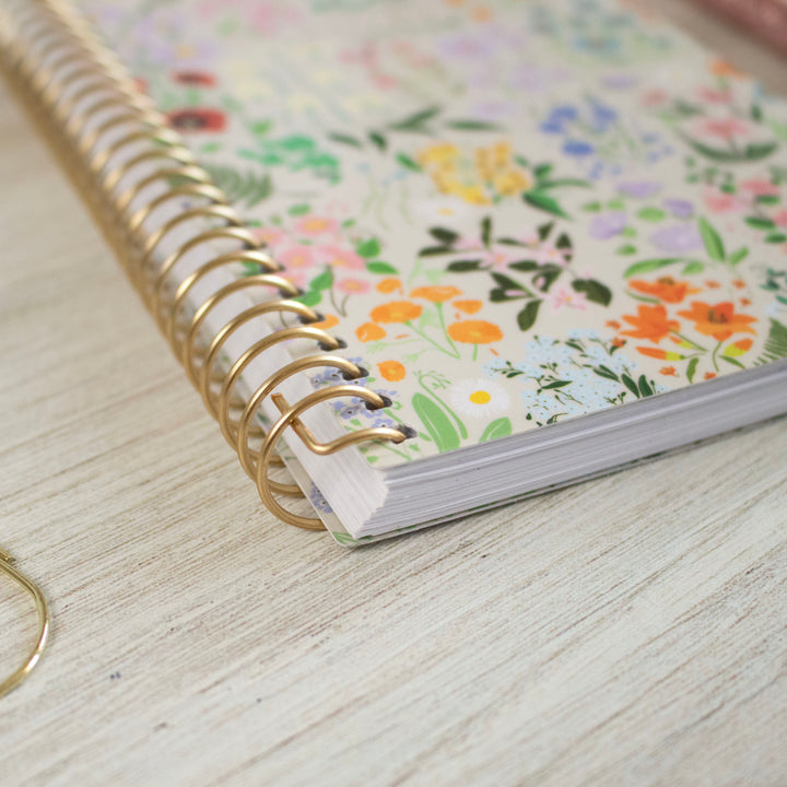 2025 Soft Cover Planner, 4" x 6", Garden Party, Beige