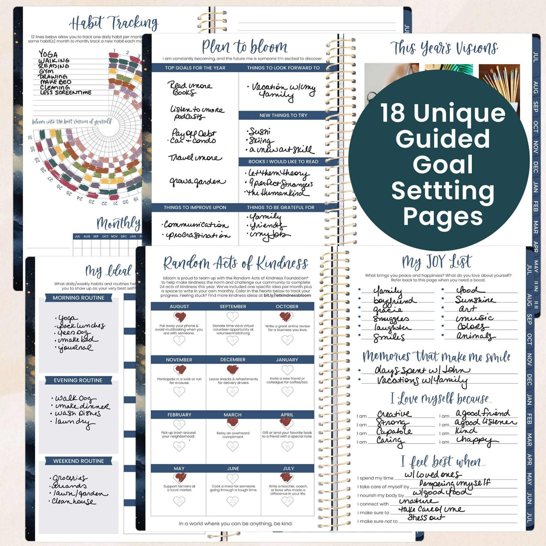 2026–27 Soft Cover Planner, 5.5" x 8.25" | Midnight Sky - bloom daily planners
