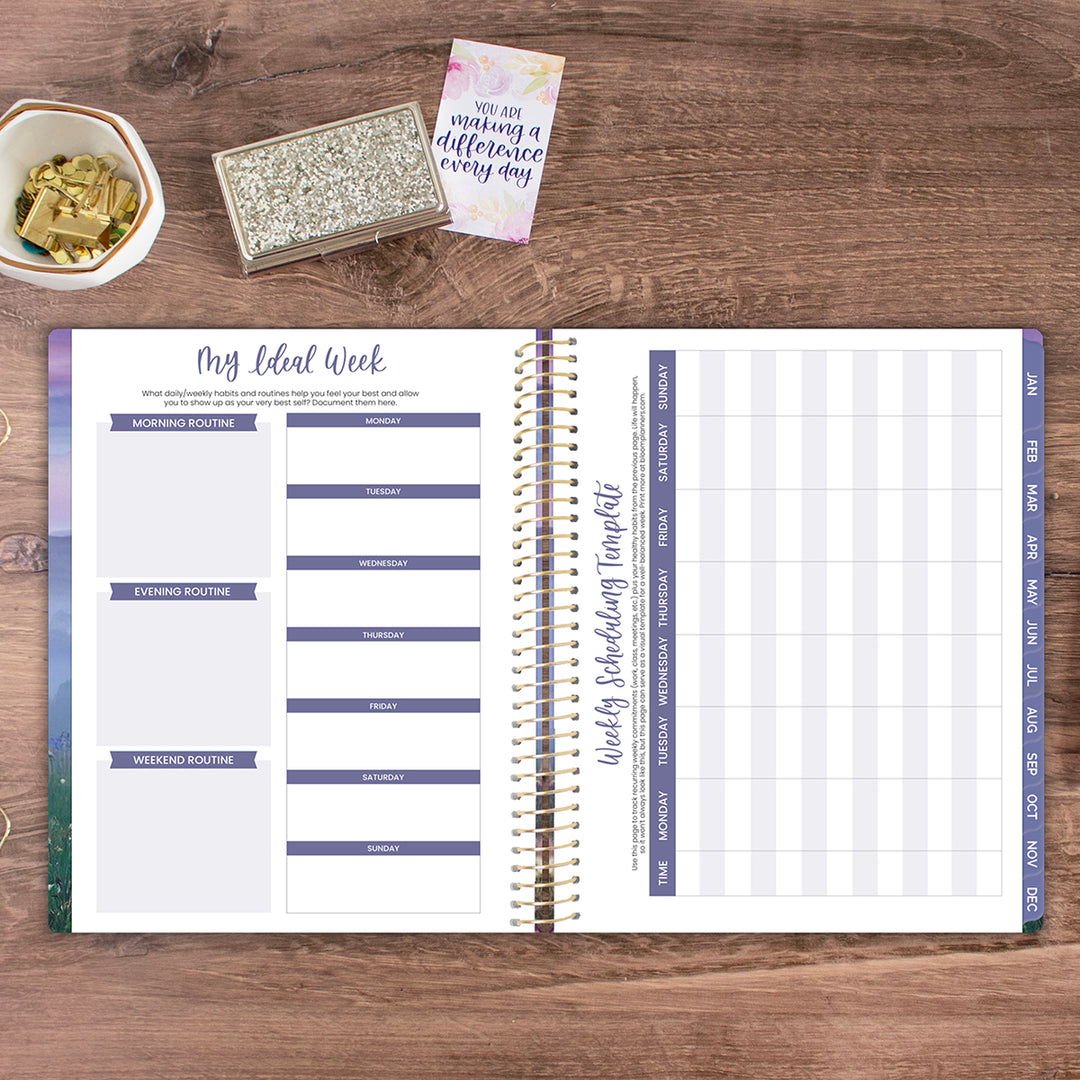 2026 Soft Cover Planner, 8.5" x 11", Mystic Mountains