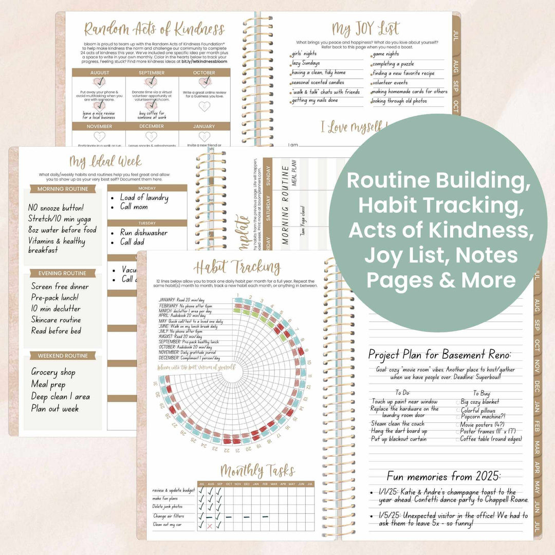 2025-26 Soft Cover Planner, 5.5" x 8.25", Ocean Oasis