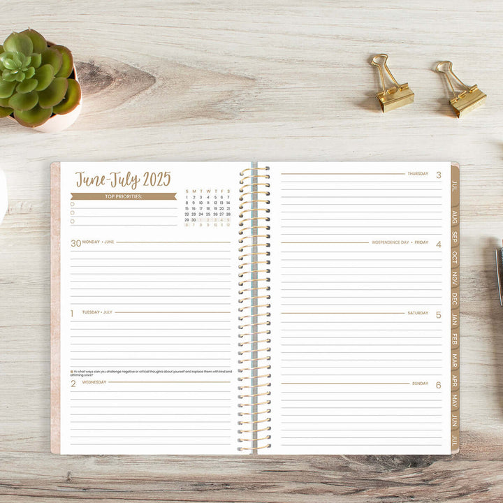 2025-26 Soft Cover Planner, 5.5" x 8.25", Ocean Oasis