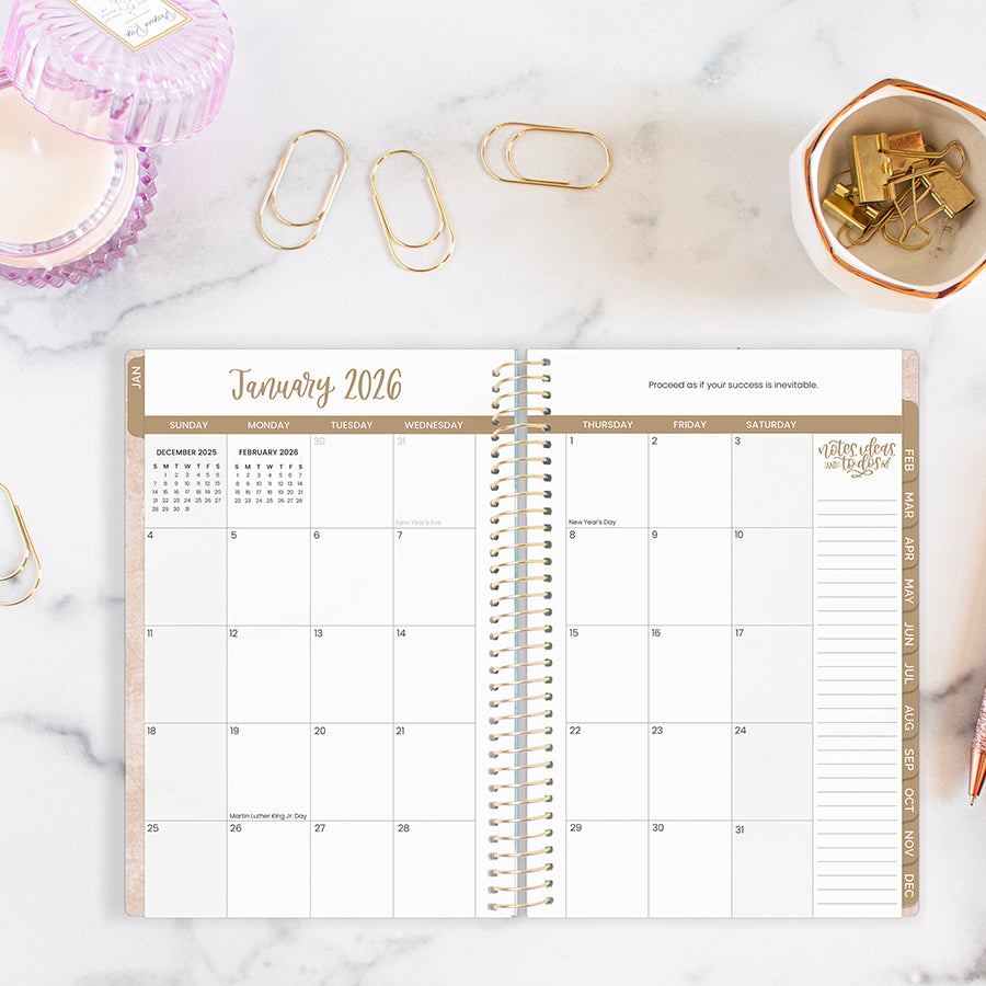 2026 Soft Cover Planner, 5.5" x 8.25", Ocean Oasis