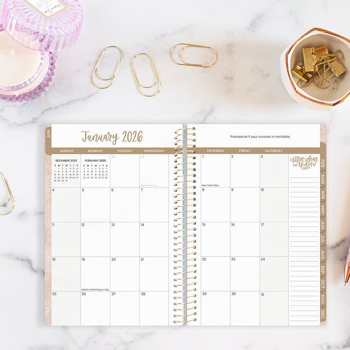 2026 Soft Cover Planner, 5.5" x 8.25", Ocean Oasis