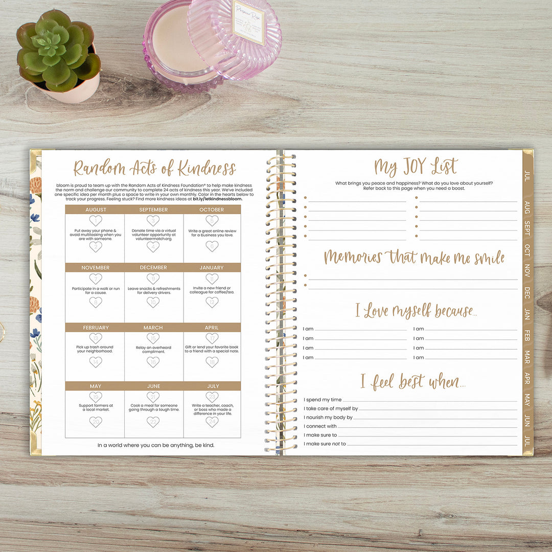 2026–27 Hard Cover Planner, 8.5" x 11" | Whimsical Wildflowers - bloom daily planners