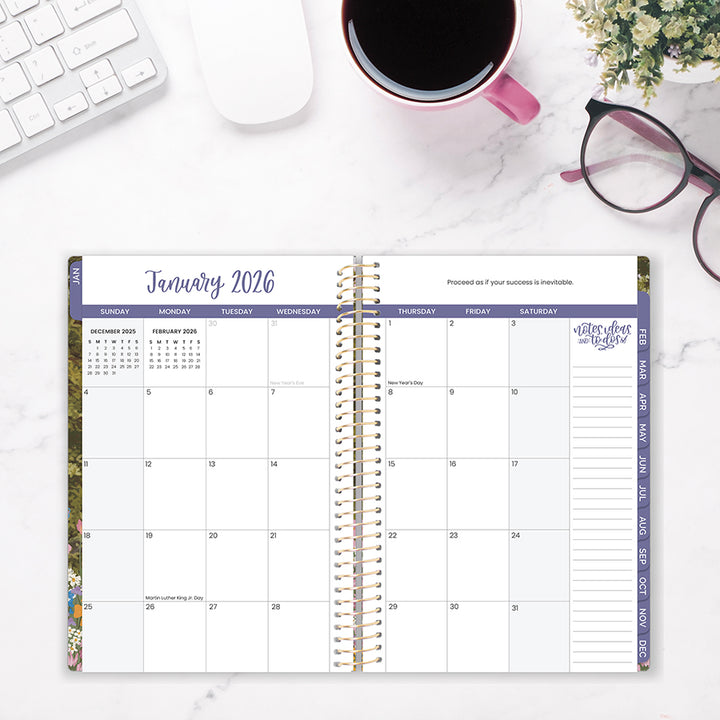 2026 Soft Cover Planner, 5.5" x 8.25", Wildflower Mountainside