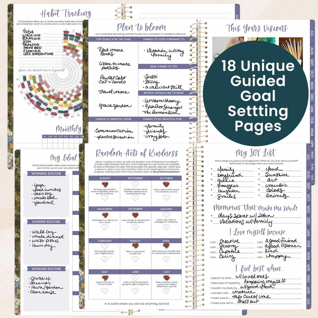 2026–27 Soft Cover Planner, 5.5" x 8.25" | Wildflower Mountainside - bloom daily planners