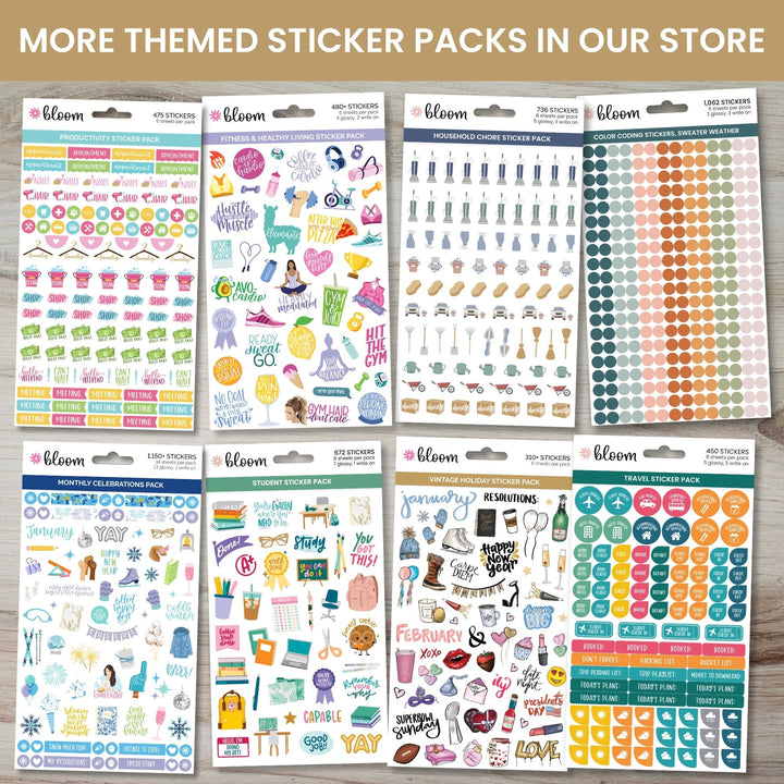 Planner Stickers, Meal Planning Pack