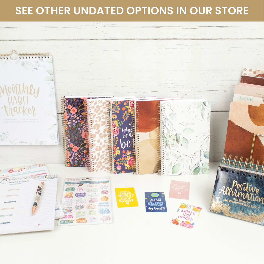 Undated Weekly Planner With Metal Corner Hardcover