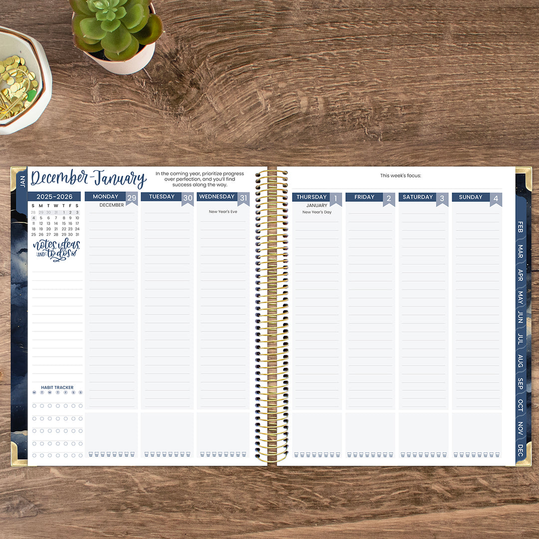 2026 Vision Planner, 7.5" x 9", Midnight Sky