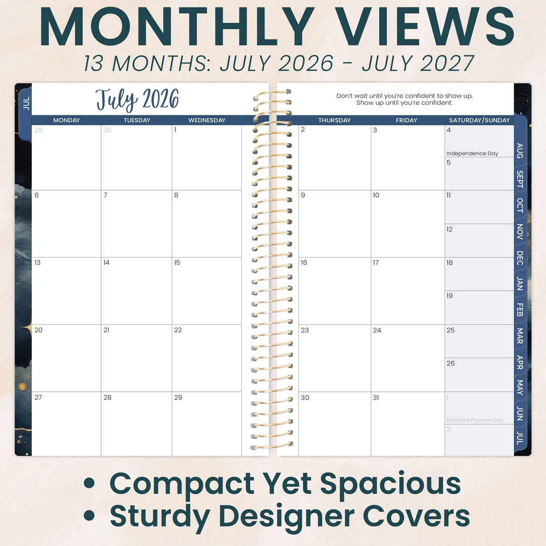 2026–27 Soft Cover Planner, 4" x 6" | Midnight Sky - bloom daily planners