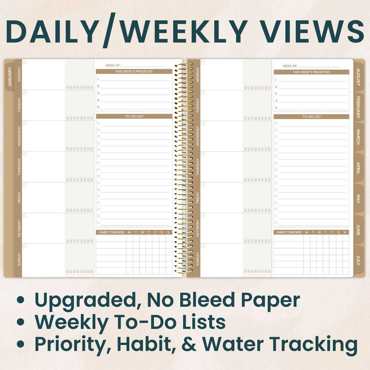 Undated Ultimate Planner & Calendar, Interchangeable Cover - bloom daily planners