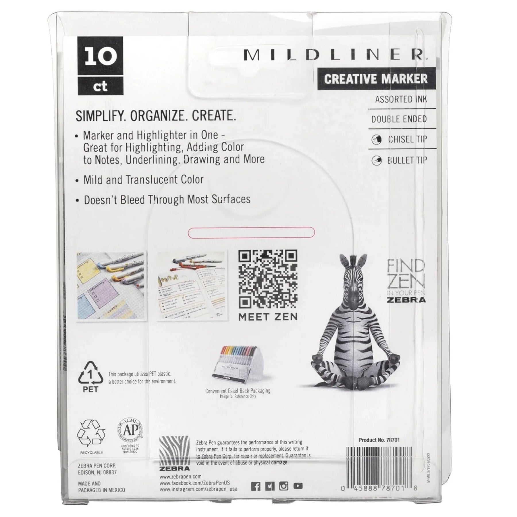 Zebra Neutral Mildliner Set – 10 Dual-Tip Markers – bloom daily planners