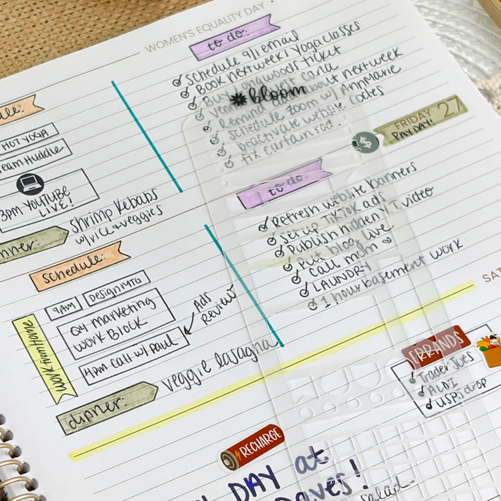 bloom Planning Stencil & Day Marker - bloom daily planners