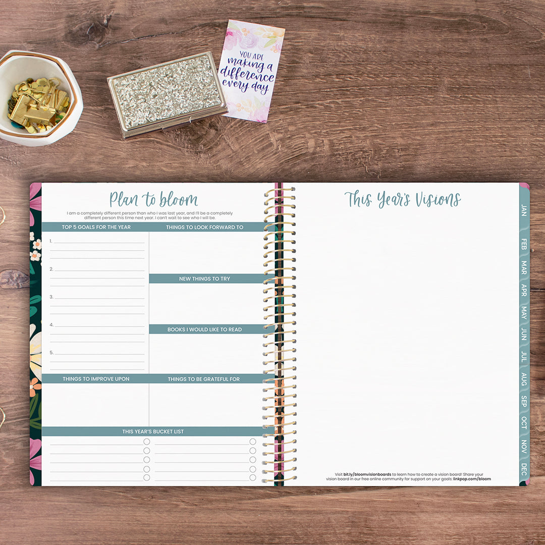 2026 Soft Cover Planner, 8.5" x 11", Blooming Wildly
