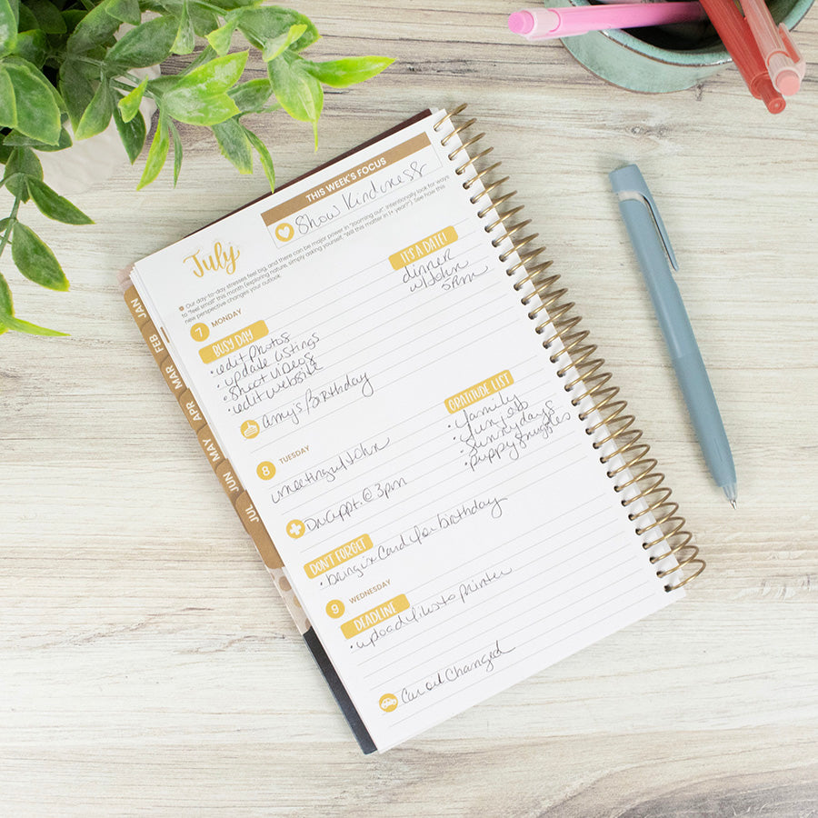 Planner Stickers, Calendar Essentials Pack, Retro Rainbow