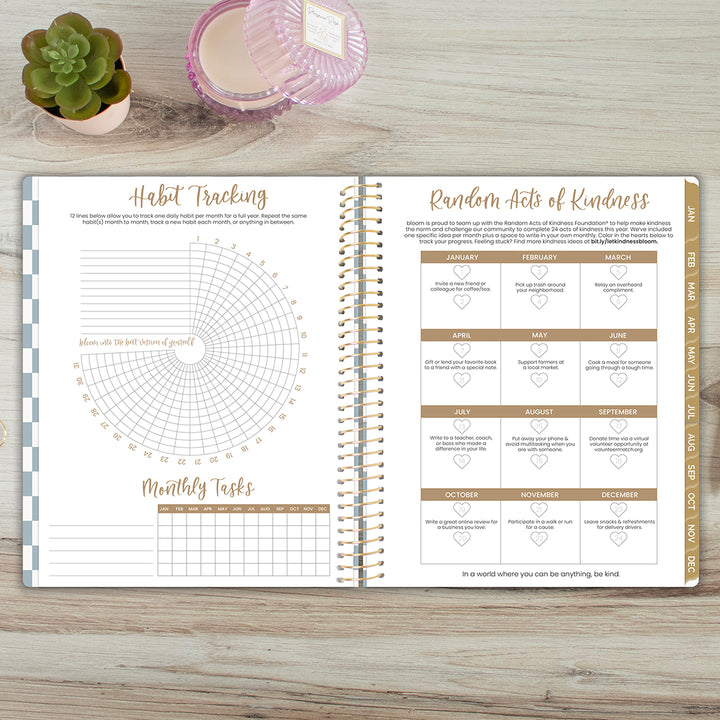 2026 Soft Cover Planner, 8.5" x 11", Checkered