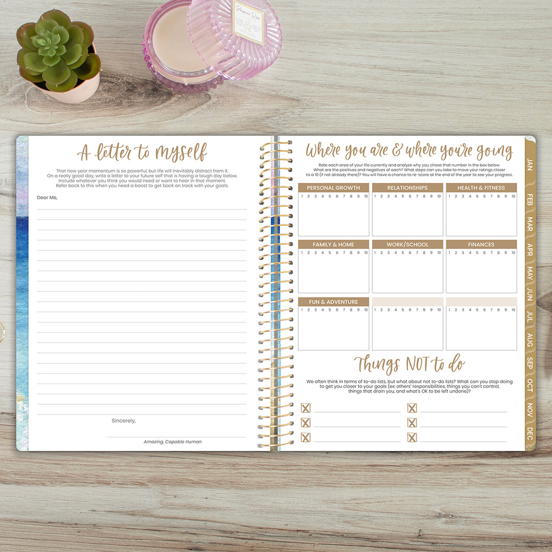 2026 Soft Cover Planner, 8.5" x 11", Coastal Calm