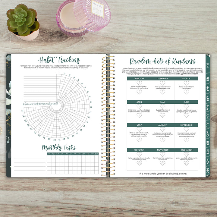 2026 Soft Cover Planner, 8.5" x 11", Eucalyptus, Green
