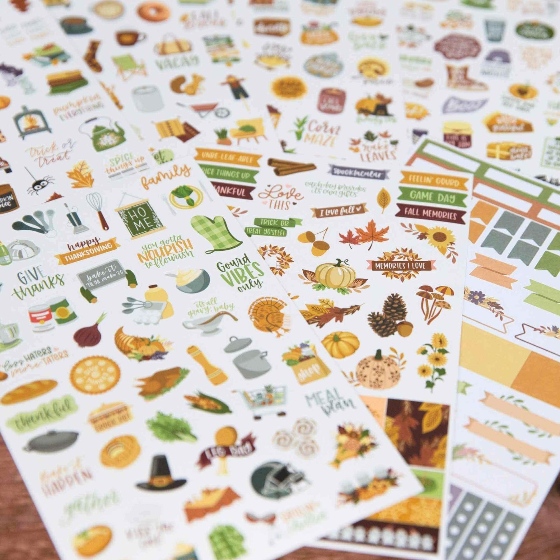 Fall Plan Sticker Fall Expansion Sticker Pack | Hand-Drawn Autumn Stickers – bloom daily ...