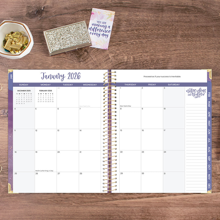 2026 Hard Cover Planner, 8.5" x 11", Good Things are Coming