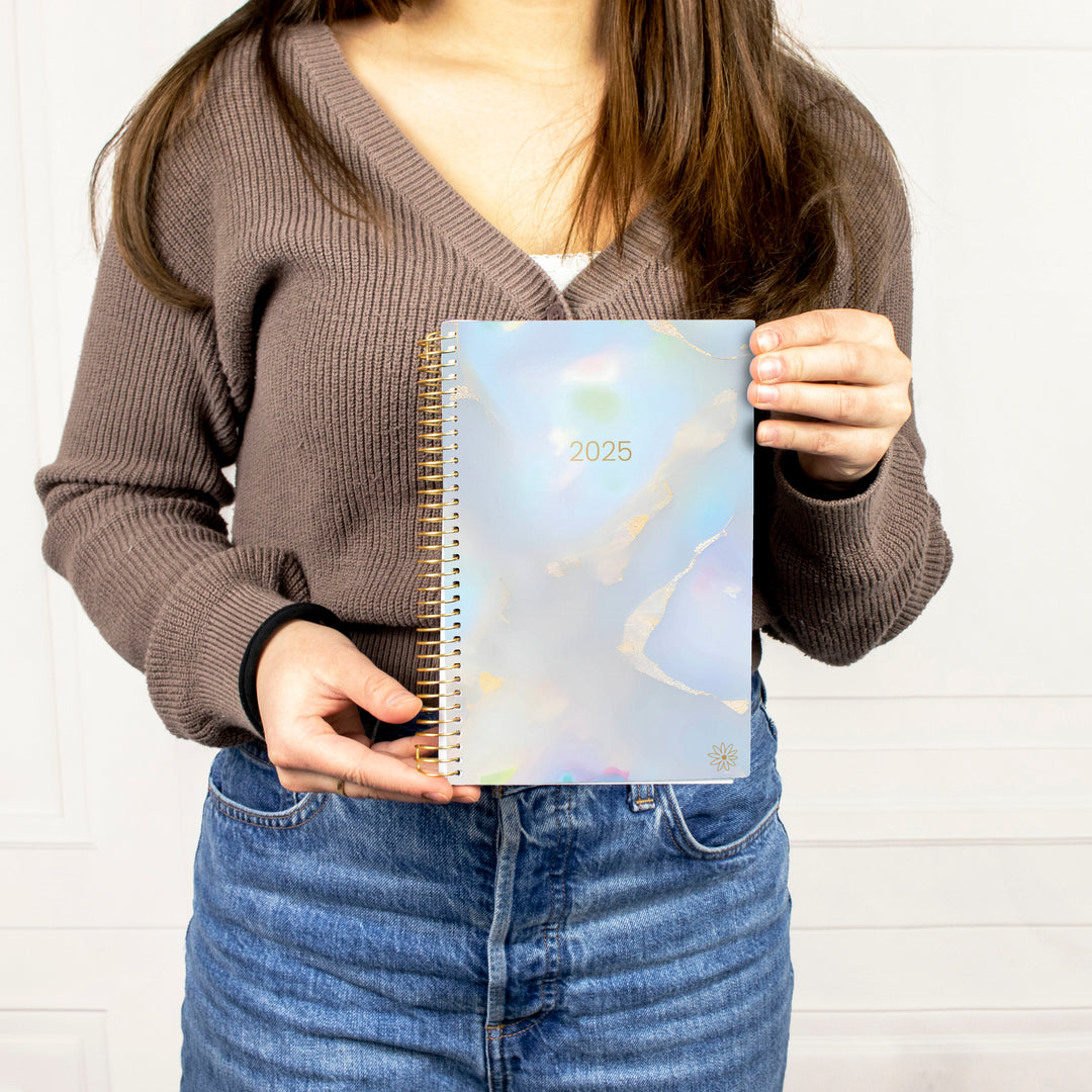 2025 Soft Cover Planner, 5.5" x 8.25", Iridescent Opal