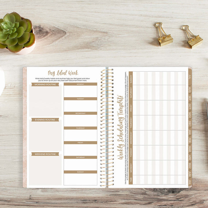 2025-26 Soft Cover Planner, 5.5" x 8.25", Ocean Oasis