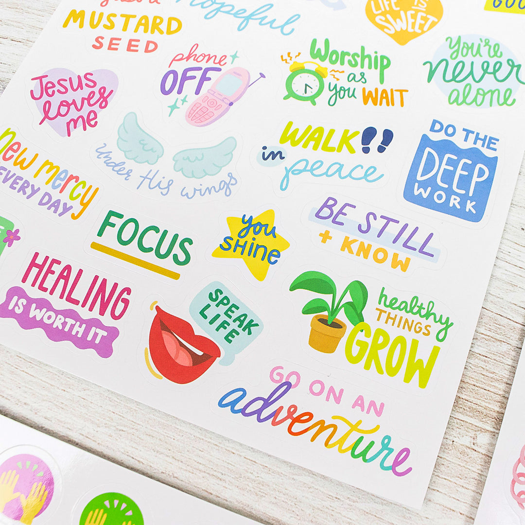 Planner Stickers, Cleerely Stated x bloom, Rooted in Faith Pack