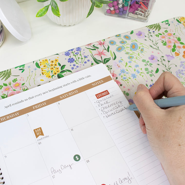 2026 Timed Vertical Weekly Planner, 8.5" x 11", Interchangeable Cover