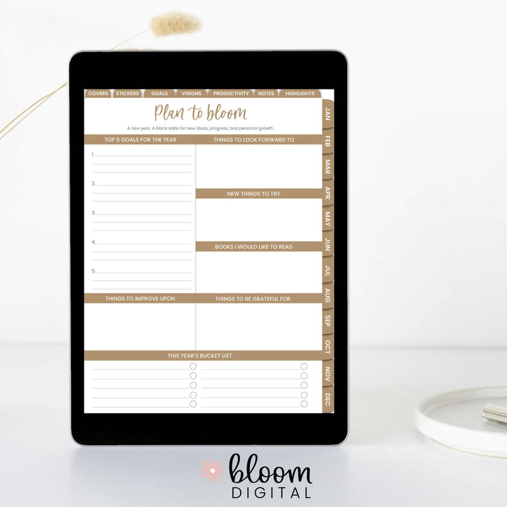 Digital 2025 Classic Planner, for Digital Planning on iPad