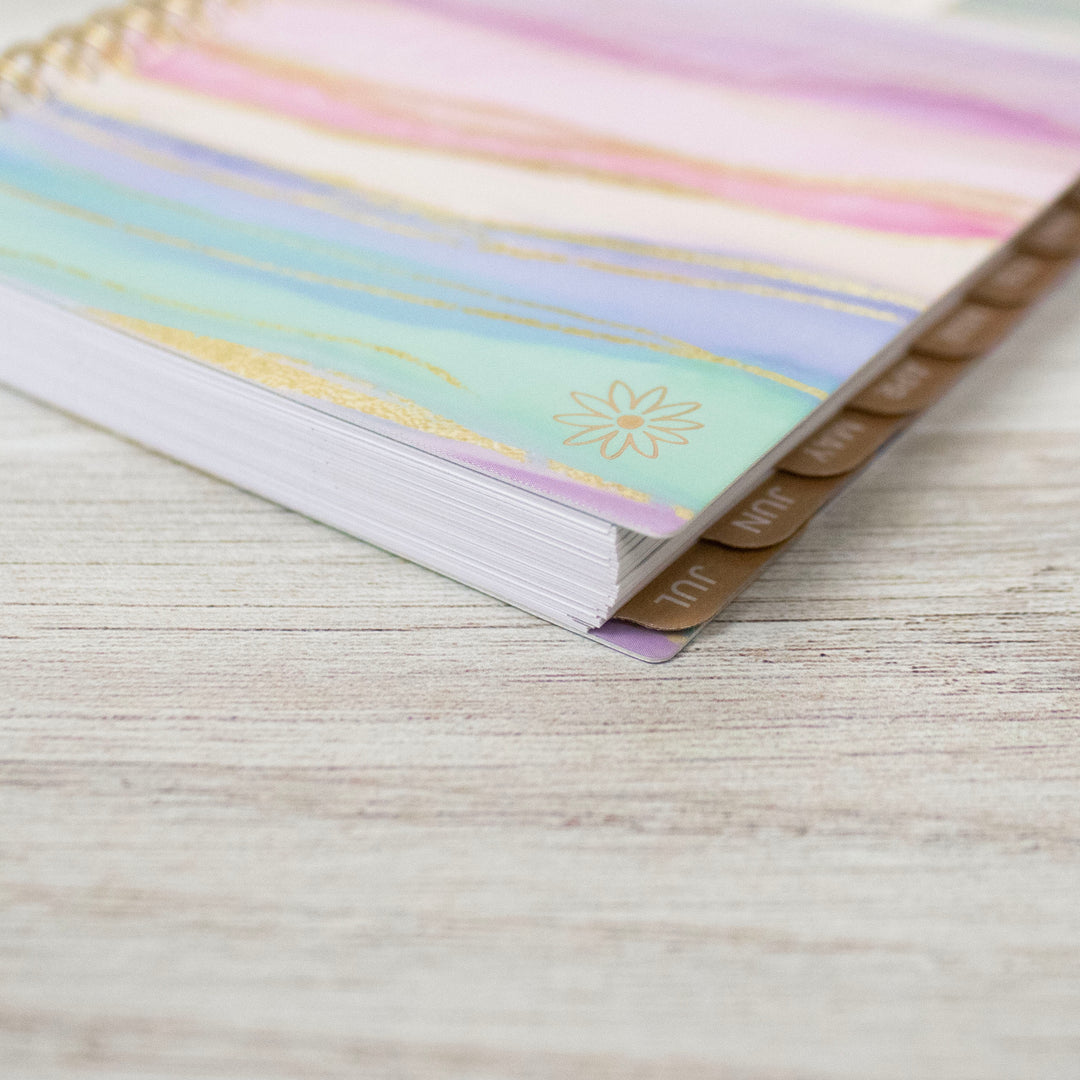 2025 Soft Cover Planner, 4" x 6", Watercolor Waves