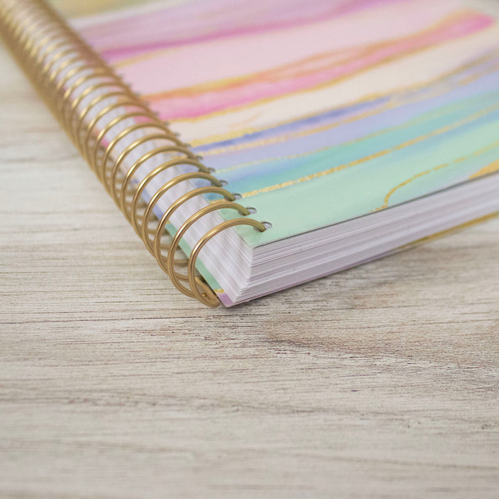 2024-25 Soft Cover Planner, 5.5" x 8.25", Watercolor Waves