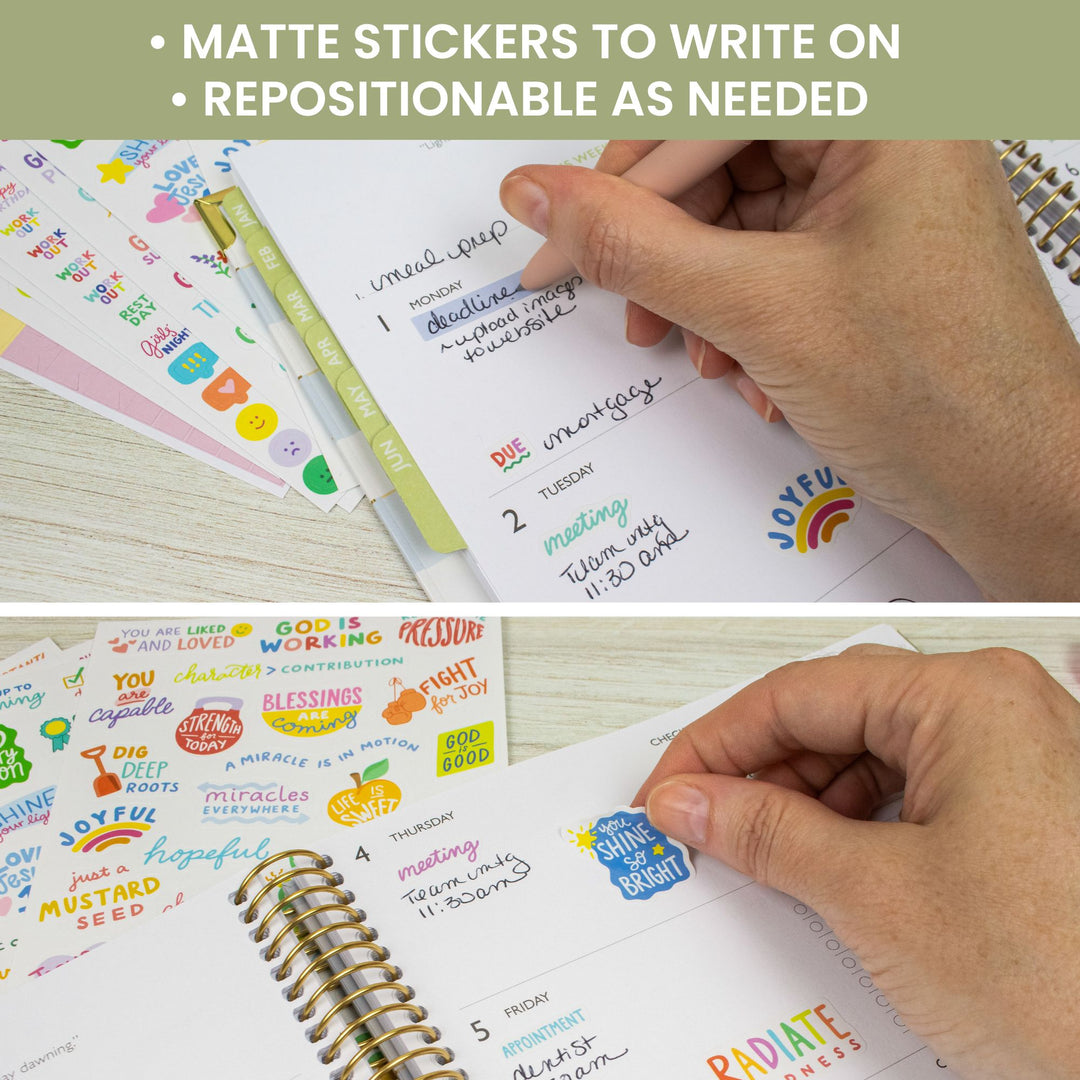 Planner Stickers, Cleerely Stated x bloom, Rooted in Faith Pack