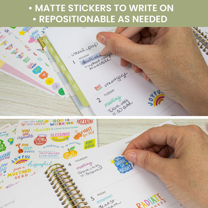 Planner Stickers, Cleerely Stated x bloom, Rooted in Faith Pack