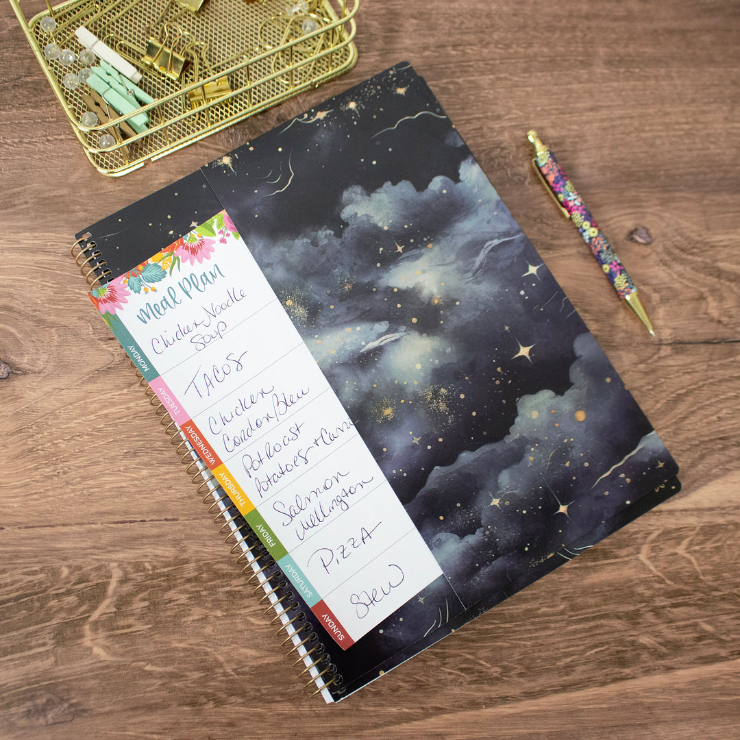 2024-25 Soft Cover Planner, 8.5" x 11", Midnight Sky